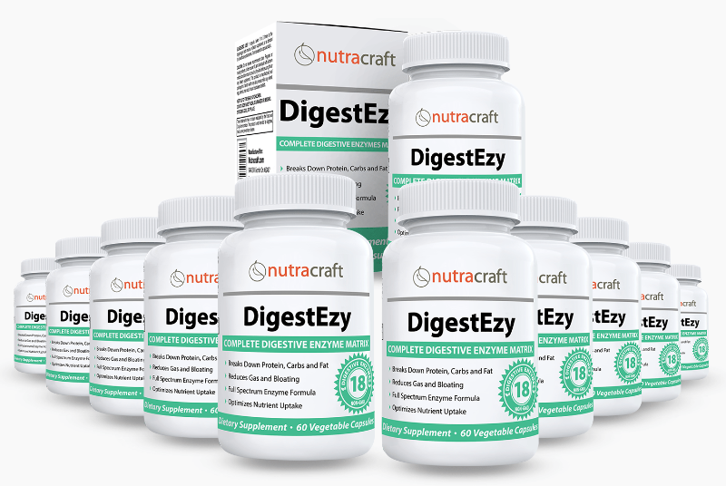 12 DigestEzy Digestive Enzymes Bottles
