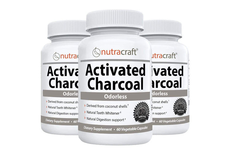 3 Activated Charcoal Bottles
